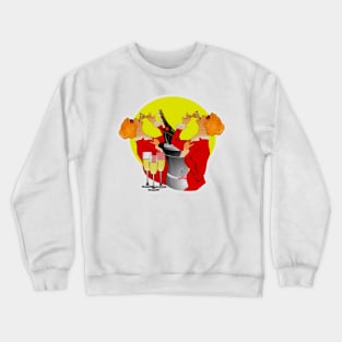 Drink with blonde girl Crewneck Sweatshirt